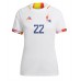 Günstige Belgien Charles De Ketelaere #22 Auswärts Fussballtrikot Damen WM 2022 Kurzarm